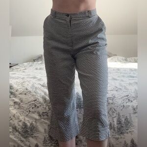 Northern Traditions Gangnam Print Capri Pants | Made in Canada | Cotton | Size S